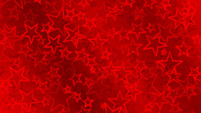 Red Abstract Background Of Small Stars