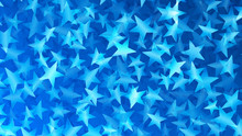 Blue Abstract Background Of Small Stars