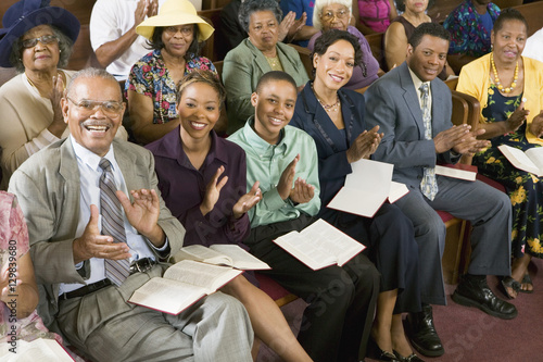 Fotografía Congregation Clapping at Church