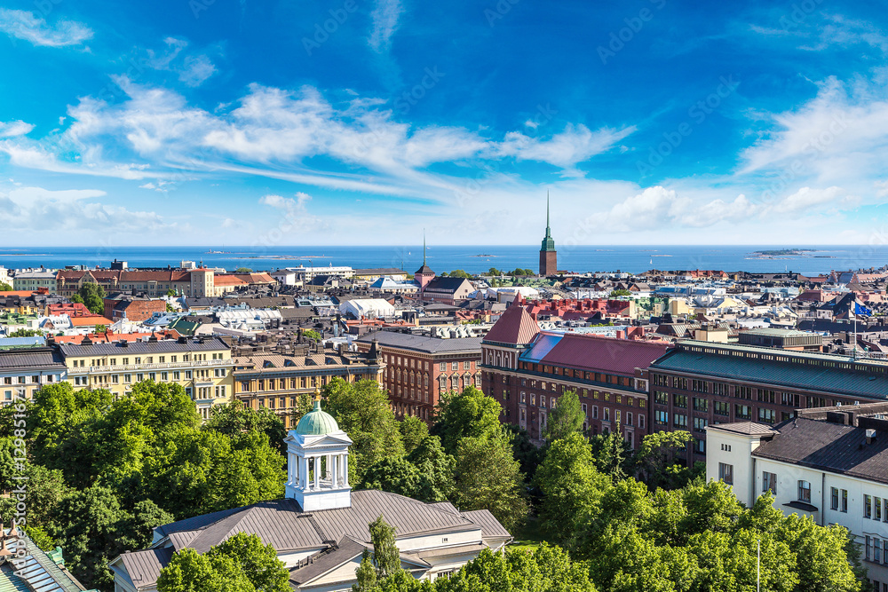 Obraz na płótnie Panoramic view of Helsinki w salonie