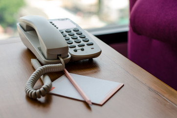 Telephone On Desk