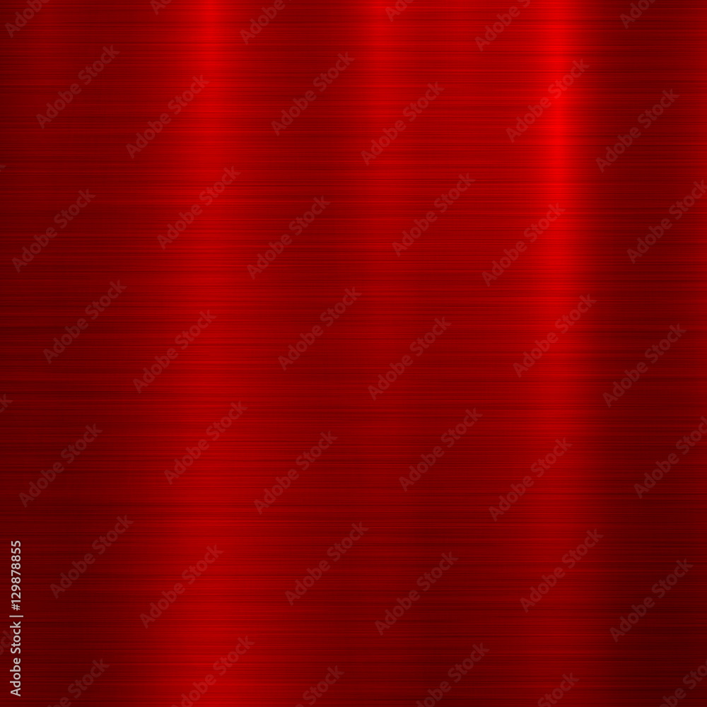 Red metal abstract technology background with polished, brushed texture ...
