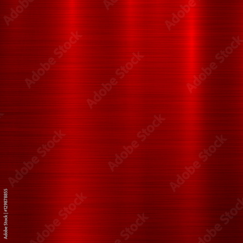 Fotografia, Obraz Red metal abstract technology background with polished, brushed texture, chrome, silver, steel, aluminum for design concepts, web, prints, posters, wallpapers, interfaces