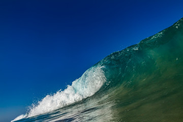 Wall Mural - ocean blue green wave