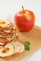 Wall Mural - dried apple slices