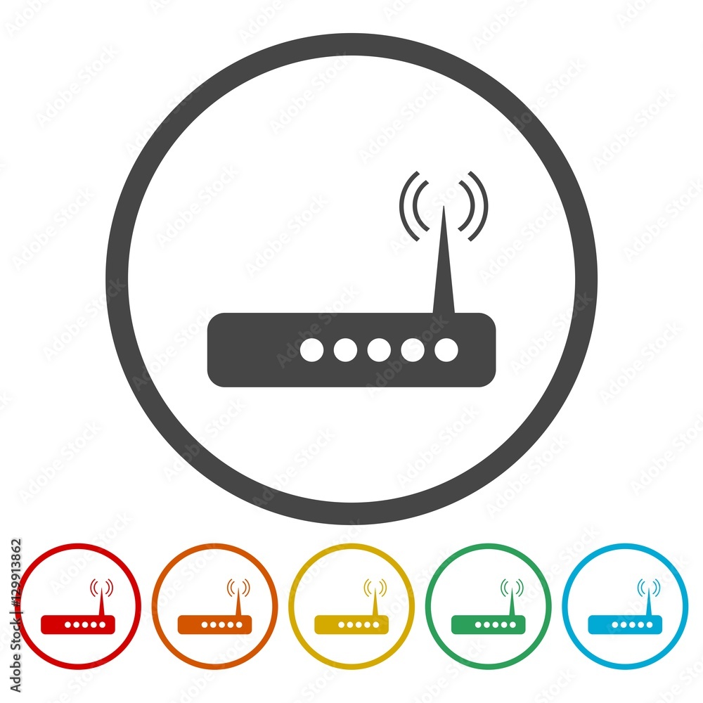 Router icon Stock Vector | Adobe Stock