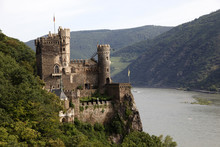 Rheinstein Castle Near Trechtingshausen, Rhine Valley, Rhineland-Palatinate, Germany
