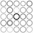 © VectoRay - Collection of Round Decorative Ornamental Border Frames with Clear Background. Ideal for vintage label designs.