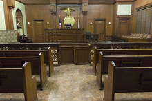 Interior Of A Courtroom