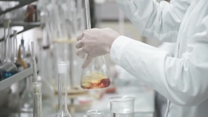 Wall Mural - chemical laboratory for conducting experiments with a set of tools