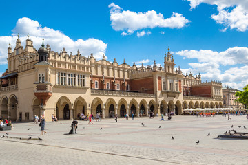 Wall Mural - The main market square in Krakow