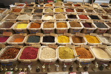 Spice Stall In The Market In Kalkan, Anatolia, Turkey Minor