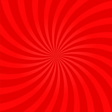 Red Abstract Sunburst Background. Vector Illustration