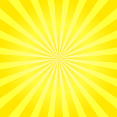 Wall Mural - yellow abstract sunburst background. vector illustration.