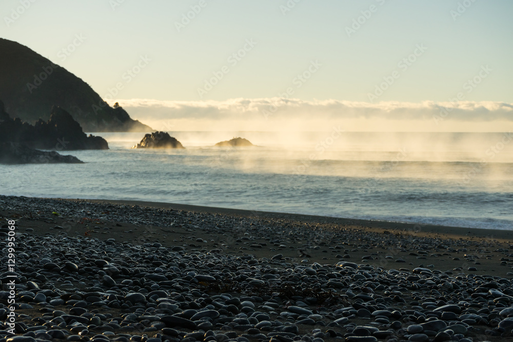 Rarangi beach Stock Photo | Adobe Stock