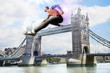 © MDBPIXS - Male Athlete hurdling Tower Bridge