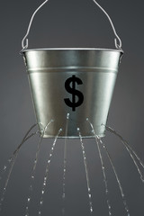 Sticker - Leaky Dollar Bucket