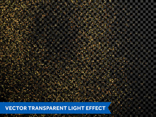 Wall Mural - golden confetti particles glitter, sparkling gold dust texture
