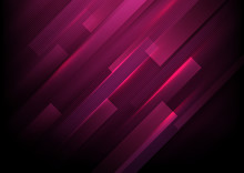 Abstract Rectangles With Purple Lights Background