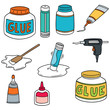 © olllikeballoon - vector set of glue