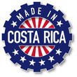 © klenger - Made in Costa Rica flag color stamp. Vector illustration