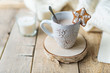 © Denira - Cup of hot chocolate with gingerbread on it