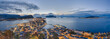 Alsesund Norwegen beleuchtet Panorama