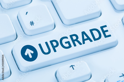 Fotografía Upgrade upgraden Software Programm blau Computer Tastatur