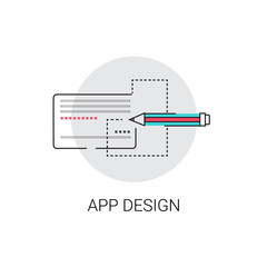 Wall Mural - application design graphic development icon vector illustration
