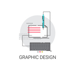 Wall Mural - web graphic design application development icon vector