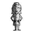 © Gstudio - room service character hotel service vector illustration design