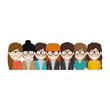© Grgroup - Woman with glasses icon. Girl female avatar person people and human theme. Isolated design. Vector illustration