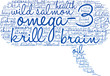 © arloo - Omega-3 Word Cloud on a white background.