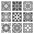 Vintage Ornamental Patterns in Black and White
