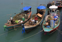 Fishing Boat In Nathon City, Koh Samui Island