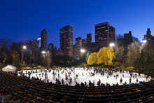 Wollman Ice Rink In Central Park, Manhattan, New York City, New York