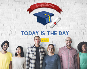 Wall Mural - Graduation Knowledge Success Education Concept