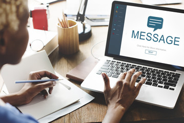 Messenger Social Online Homepage Concept