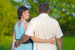 © danmorgan12 - Happy Mature Caucasian Couple Having a Walk Together Outdoors.