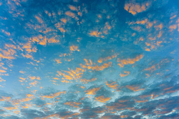 beautiful sky at sunset