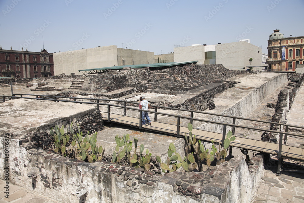 Ruins Templo Mayor Aztec Temple Unearthed In The 1970s Mexico City