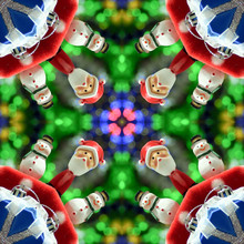 Mandala Kaleidoscope  Funny Christmas And Happy New Year, Lucky And Happiness In 2017