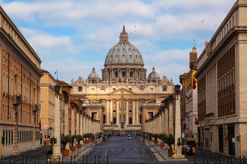 Fototapete - Basilica di San Pietro. Rome. Italy.
