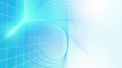 Wall Mural - vector turquoise networks fractal with light showing through. streaks light abstract animation backg