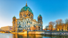 Berlin Cathedral From The River Spree