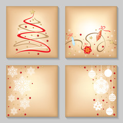 Sticker - Christmas cards set