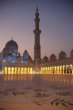Sheikh Zayed Grand Mosque, The Biggest Mosque In The U.A.E. And One Of The Ten Largest Mosques In The World, Abu Dhabi