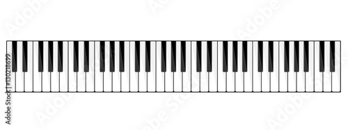 Dekoracja na wymiar  ilustracja-wektorowa-plaskie-tlo-muzyczne-klawisz-fortepianu-klawiatura-melodia-instrument