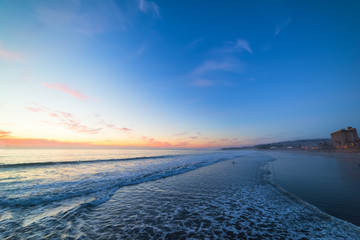 Colorful sunset in Pacific Beach