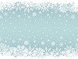 Abstract Christmas background with white snowflake borders and c